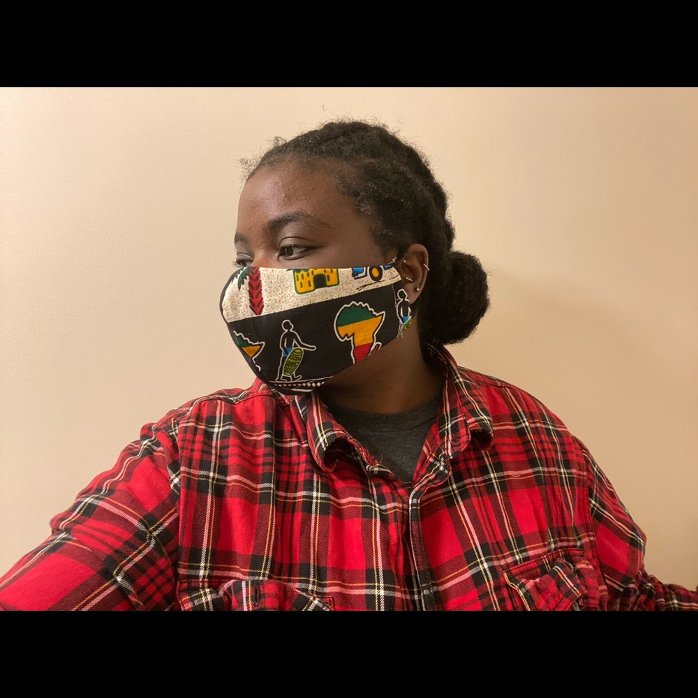 Custom Hand Sewn African Face Mask